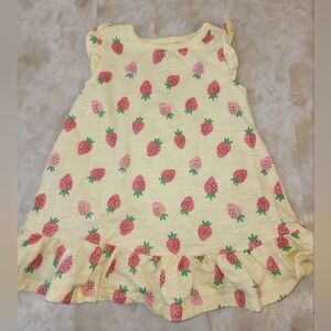 Baby Garanimals Yellow Pink Strawberry Casual Dress 12 Months